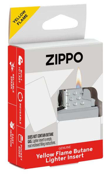 Zippo Butane Lighter Insert Yellow Flame