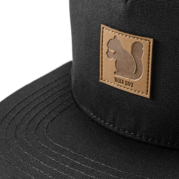 Snapback w/ wild life leather patch