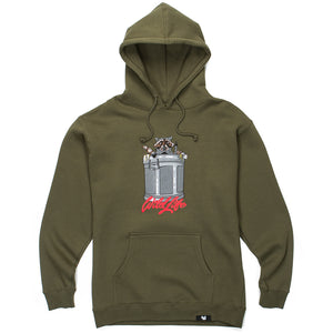 Raccoon Hoodie Green