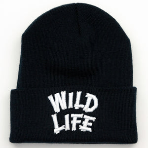 Wild Life Beanie (Black & White)
