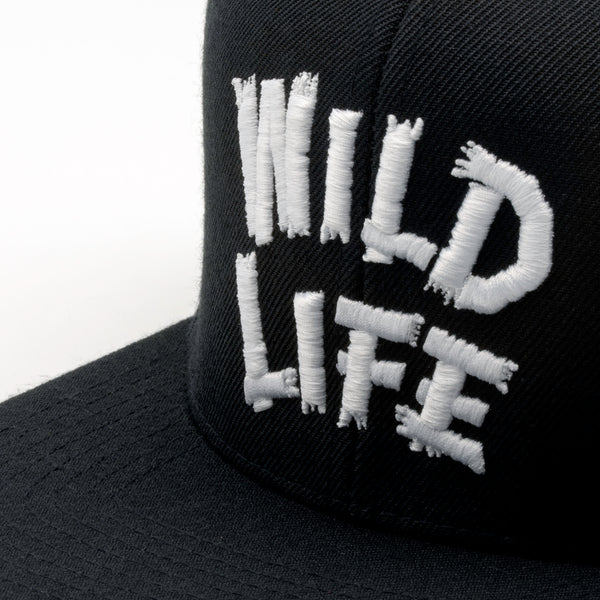 Wild Life Snapback (Black & White)
