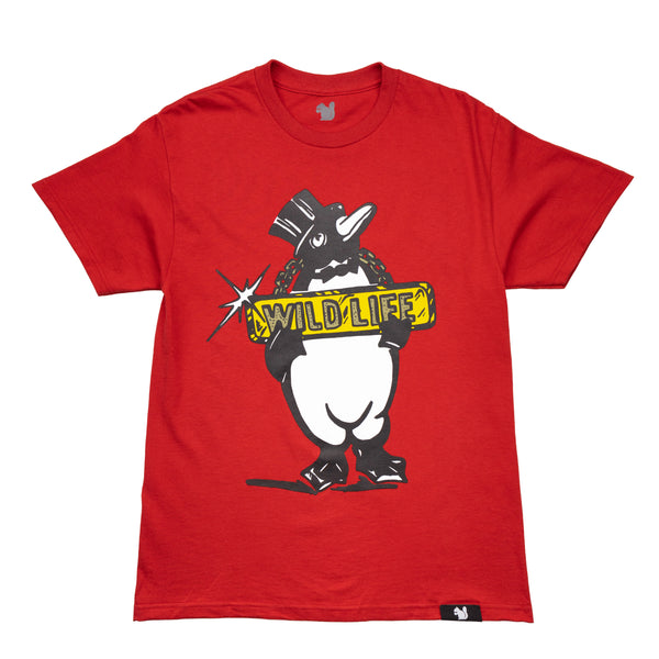 Drippy Penguin Red T-Shirt